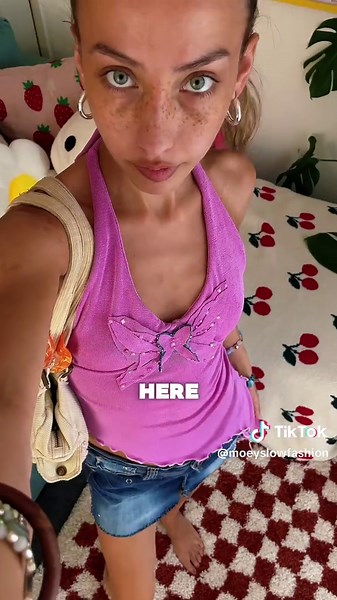 Upcycling a Thrifted Tee into a Butterfly Top