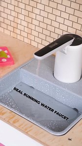 Montessori Wooden Play Kitchen With Real Running Water Faucet & LED Stove | Birch Plywood, UV Print, CE Certified | 3-day Worldwide Shipping - Etsy Canada