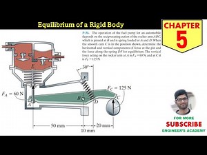 5-31 Equilibrium of a Rigid Body (Chapter 5) Hibbeler Statics 14th Edition Engineers Academy