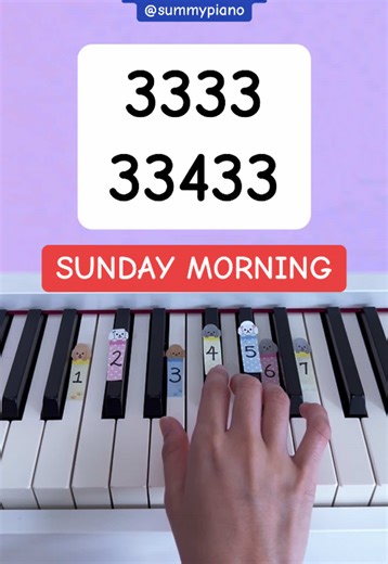 Sunday Morning Piano Tutorial for Beginners