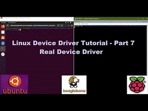 Linux Device Drivers Part 7 - Real Linux Device Driver in BeagleBone, Raspberry Pi, and Ubuntu