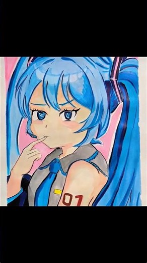 Hatsune miku❤️- most loved character on internet ।।❤️🎨 #miku #hatsunemiku #drawingtutorial #drawing