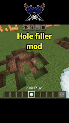 Minecraft hole filler mod #minecraft #shots
