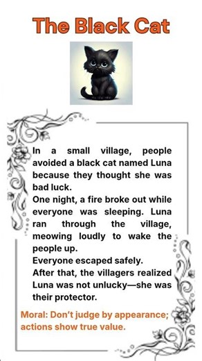 The Black Cat | A Mysterious and Heartwarming Story #englishstory #englishshorts