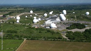 RAF Menwith Hill North Yorkshire, England, provides communications and intelligence to Military defence