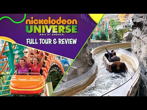 Nickelodeon Universe Mall of America Tour & Review | Huge Indoor Theme Park with Multiple Coasters