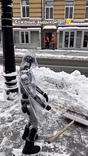 Russian robot clearing the snow 😎 | From Russia with Love
