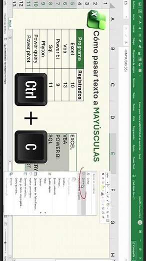 Pasar texto a mayúsculas en #excel