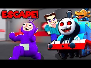 ESCAPE FROM LIGHTNING MCQUEEN THOMAS STEVE! | Tinky Winky Plays Roblox Compilation