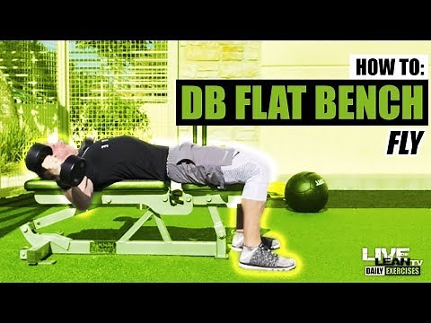 How To Do A DUMBBELL FLAT BENCH FLY | Exercise Demonstration Video and Guide