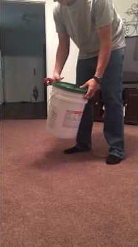 Removing the lid from a 5 gallon chemical bucket with no easy peel tab