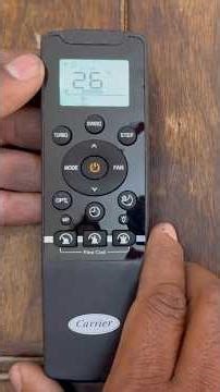 Carrier AC Remote Ela Use Cheyali? | Full Demo 🔥 #shorts