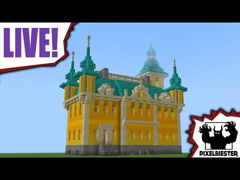 🔴 Ghibli Stadthaus in Minecraft bauen | Pixelbiester / Livestream