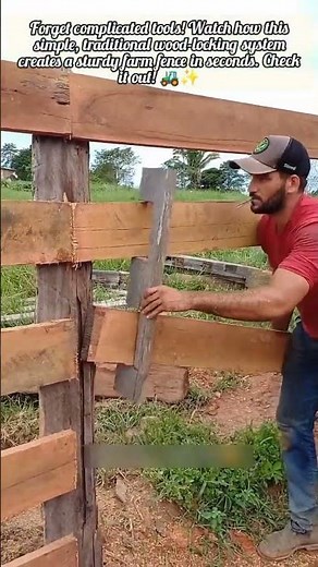 Genius Wood Locking System For Strong Farm Fences
