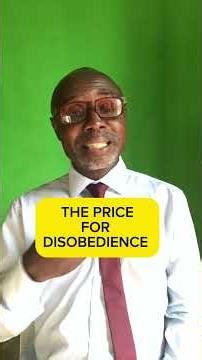 THE WAGES OF SIN IS DEATH. Rebellion is the aftermath of disobedience