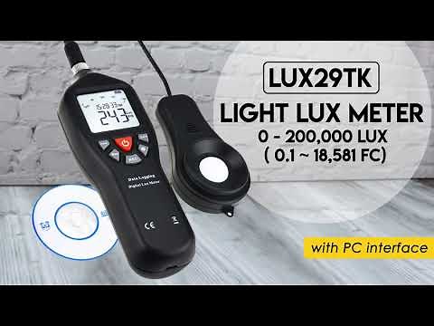 LUX29TK Digital Light Lux Meter with Data Logging