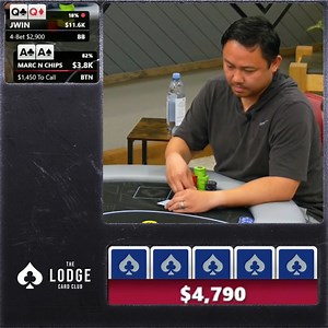 Unreal All-In With Pocket Aces!!! | Lodge Card Club