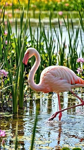 Flamingo Conversations: Real Flamingo Sounds in the Wild #Shorts