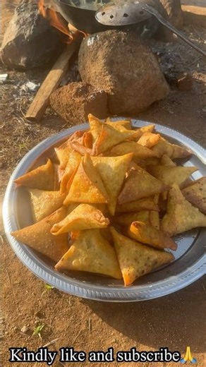 How to Make Crispy African Samosa | Traditional Village Cooking 🔥 🥟 #shorts