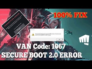Fix VALORANT ERROR CODE VAN 1067 & SECURE BOOT 2.0 ERROR ON WINDOWS 11 || MSI Motherboard