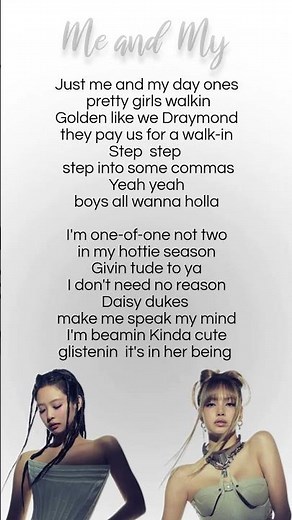 #blackpink - Me and My Rap #lyrics #shorts