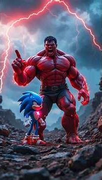 Akhir Red Hulk ny sonic ky sat Kya Kiya 😱😡 #hulk #spiderman #redhulk #superheroes