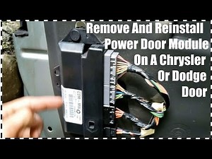 How To Remove A Door Control Module On A Chrysler 300 Or Dodge Magnum