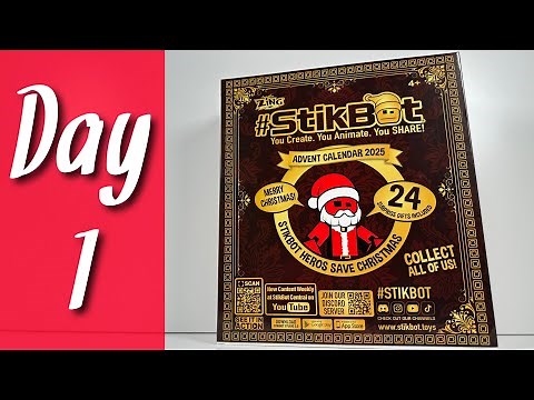 Stikbot Advent Calendar Unboxing 2025 DAY 1