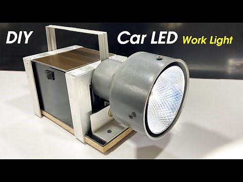 How to Make a 12V PVC Flashlight using Car LED Headlight (DIY Flashlight)