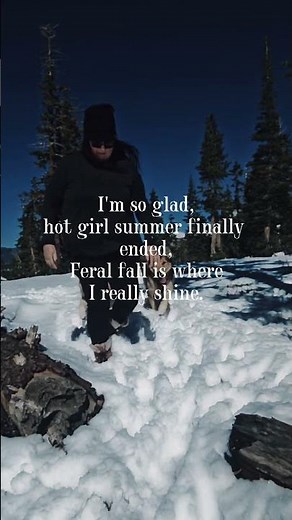 POV: you’re entering your feral fall era ❄️😂 The boys: majestic! Me: slipping for the plot 🤭