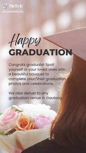 Graduation season is finally here! What’s a grad picture or celebrations without a beautiful bouquet?! Make yours or loved ones graduation day even more special with a luxurious bouquet from Opulent Buds. We deliver to any graduation venue in Gauteng. Prices include delivery in Pretoria. If delivery is outside Pretoria, an additional R150 will be charged. WhatsApp us on 062 543 1363 or send us a message on our social media pages.