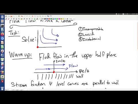 Fluid flow around a corner