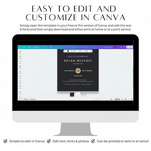 90th Birthday Mobile Invitation, Ninetieth Party Digital Invite, Editable Canva Template, Modern Minimalist Black Gold, Phone Text SCT90 - Etsy