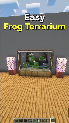 Easy Frog Terrarium in Minecraft – Cute Decoration | CupSapling #minecraft #shorts #pets
