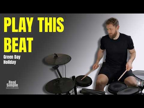 How To Play Holiday (Green Day) on Drums | Drum Lesson