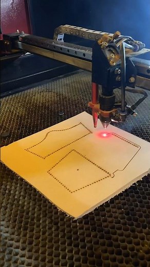 Leather and Laser - cutting the design