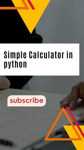 Simple Calculator Program using python..✨ #coding #python #ytshorts #python for beginners