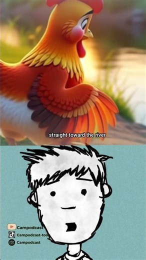 chickend meets lizard #animation #funnyvideo