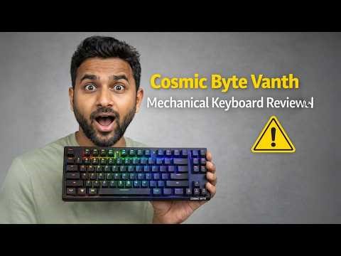 Cosmic Byte Vanth Mechanical Keyboard Review ☄️ | CB-GK-27 RGB, Blue Switch Sound Test & Setup