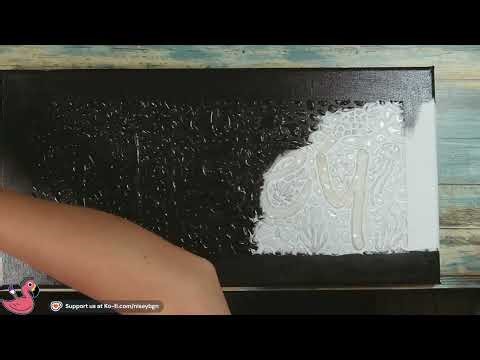 Painting With Thread: Name Embroidery on Canvas Part 1