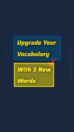 Learn 5 New Words Daily || Enhance Your Vocabulary #english #shorts