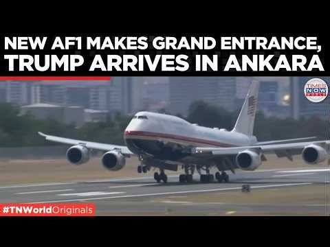 WATCH: Trump Arrives at NATO Summit in Türkiye as New Air Force One Makes Stunning Landing