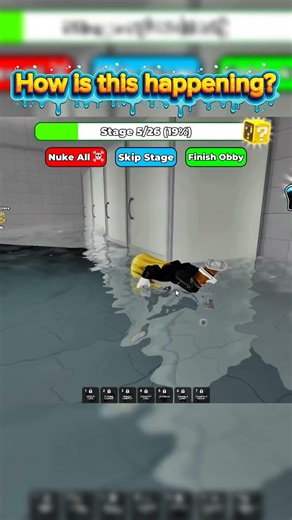 Water moving sus 😳 #roblox #robloxshorts #robloxobby