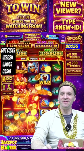 Thank you all for joining! This week's livestream is now a wrap! 🎉 Can't wait to see you again next week! ❤️ https://www.facebook.com/share/1CmWsYRBDH/ Don't forget to tap "Interested" in advance — that way you'll have a chance to join the daily Mission Pass giveaway during the livestream! 🎁 Plus, here’s the link to our exclusive livestream bundle: https://pay.jackpotmasterslots.com/store?liveSaleId=115814 Get $130 worth of Bucks a Wild Any Card a Wild Any Egg for just $99! 🚀 (This bundle is 