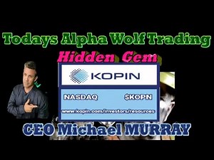 Alpha Wolf Vegas Exclusive Interview with Michael Murray CEO of Kopin Corperation $KOPN
