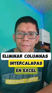 Como eliminar columnas en excel #excel #tipsinformatica #macroexcel #tips #tipscomputacion #tutorial | raymon_acuna