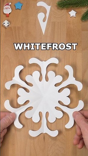 WHITEFROST SNOWFLAKE PAPER CUTTING | HOW TO MAKE A SNOWFLAKE OUT OF PAPER ❄ INCLART