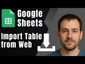 How to Import Tables from Webpages into Google Sheets (2025 Tutorial)