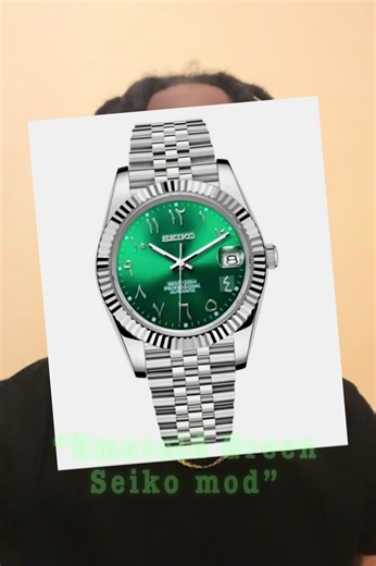 Stunning Emrald Green Date Just Watch