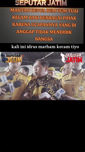 BANYAK PIHAK KECAM SIKA TIYO MANTAN KETUA BEM UGM KARENA HINA PRABOWO IDRUS MARHAM MARAH #idrusmarham #tiyo #bem #ugm #ldr